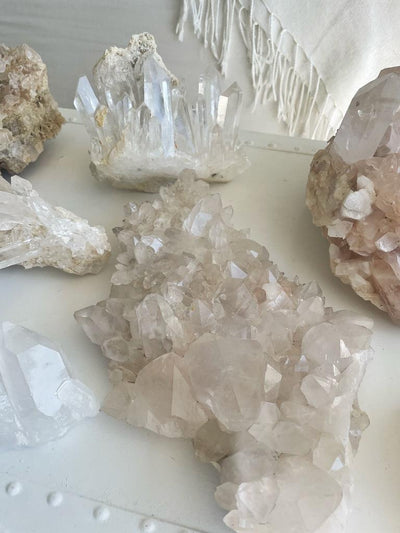 Himalayan Pink Quartz Crystal Cluster IV - 1.9 KG